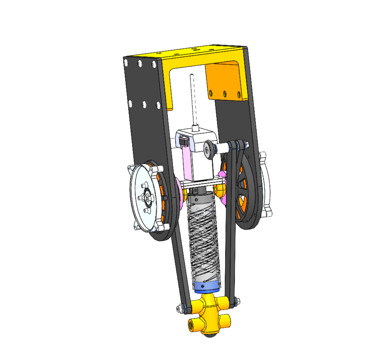 Handed-Shearing Auxetic Hopping Robot